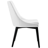 Viscount Vegan Leather Dining Chair by Lefancy