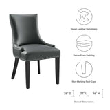 Marquis Vegan Leather Dining Chair by Lefancy