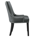 Marquis Vegan Leather Dining Chair by Lefancy