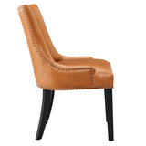 Marquis Vegan Leather Dining Chair by Lefancy