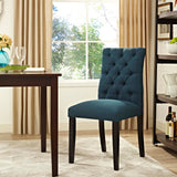 Duchess Button Tufted Fabric Dining Chair by Lefancy