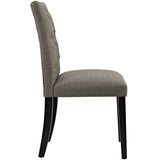 Duchess Button Tufted Fabric Dining Chair by Lefancy