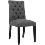 Duchess Button Tufted Fabric Dining Chair by Lefancy