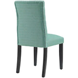 Duchess Button Tufted Fabric Dining Chair by Lefancy