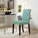 Duchess Button Tufted Fabric Dining Chair by Lefancy