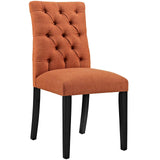 Duchess Button Tufted Fabric Dining Chair by Lefancy