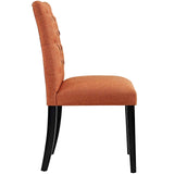 Duchess Button Tufted Fabric Dining Chair by Lefancy