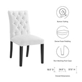 Duchess Button Tufted Fabric Dining Chair by Lefancy