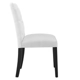 Duchess Button Tufted Fabric Dining Chair by Lefancy