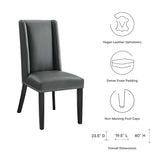 Baron Vegan Leather Dining Chair by Lefancy