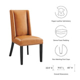 Baron Vegan Leather Dining Chair by Lefancy