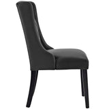 Baronet Button Tufted Vegan Leather Dining Chair by Lefancy