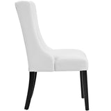 Baronet Button Tufted Vegan Leather Dining Chair by Lefancy