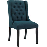 Baronet Button Tufted Fabric Dining Chair by Lefancy