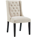 Baronet Button Tufted Fabric Dining Chair by Lefancy