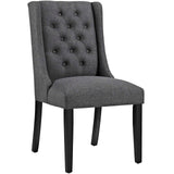 Baronet Button Tufted Fabric Dining Chair by Lefancy