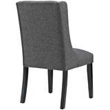 Baronet Button Tufted Fabric Dining Chair by Lefancy