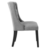 Baronet Button Tufted Fabric Dining Chair by Lefancy