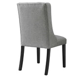 Baronet Button Tufted Fabric Dining Chair by Lefancy