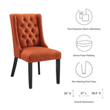 Baronet Button Tufted Fabric Dining Chair by Lefancy