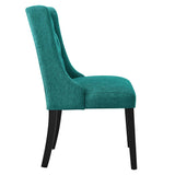 Baronet Button Tufted Fabric Dining Chair by Lefancy