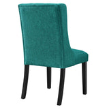 Baronet Button Tufted Fabric Dining Chair by Lefancy