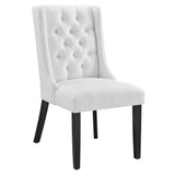 Baronet Button Tufted Fabric Dining Chair by Lefancy