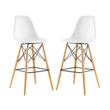 Pyramid Dining Side Bar Stool Set of 2 by Lefancy