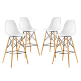 Pyramid Dining Side Bar Stool Set of 4 by Lefancy