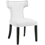 Curve Vinyl Dining Side Chair Set of 2 by Lefancy