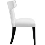 Curve Vinyl Dining Side Chair Set of 2 by Lefancy