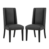 Baron Vinyl Dining Chair Set of 2 by Lefancy