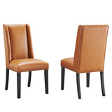 Baron Vinyl Dining Chair Set of 2 by Lefancy