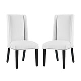 Baron Vinyl Dining Chair Set of 2 by Lefancy