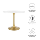 Lippa 36" Round Wood Dining Table by Lefancy