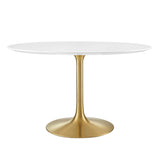 Lippa 48" Round Wood Dining Table by Lefancy