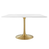 Lippa 48" Square Wood Top Dining Table by Lefancy