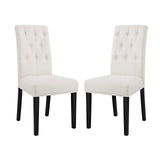 Confer Fabric Dining Side Chair Set of 2 by Lefancy