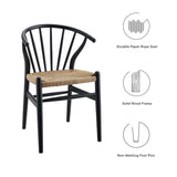 Flourish Spindle Wood Dining Side Chair by Lefancy