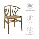 Flourish Spindle Wood Dining Side Chair by Lefancy