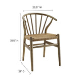 Flourish Spindle Wood Dining Side Chair by Lefancy