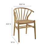 Flourish Spindle Wood Dining Side Chair by Lefancy