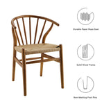 Flourish Spindle Wood Dining Side Chair by Lefancy