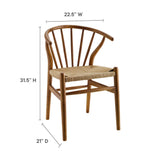 Flourish Spindle Wood Dining Side Chair by Lefancy