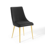 Viscount Modern Accent Performance Velvet Dining Chair by Lefancy