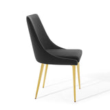 Viscount Modern Accent Performance Velvet Dining Chair by Lefancy