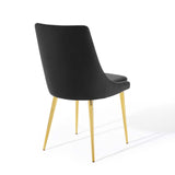 Viscount Modern Accent Performance Velvet Dining Chair by Lefancy