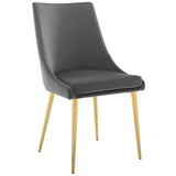 Viscount Modern Accent Performance Velvet Dining Chair by Lefancy