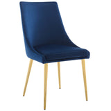 Viscount Modern Accent Performance Velvet Dining Chair by Lefancy