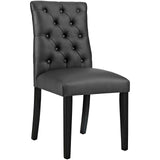 Duchess Vinyl Dining Chair Set of 2 by Lefancy